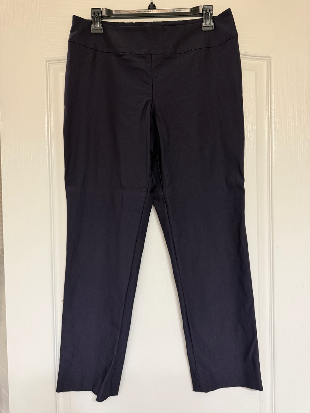 NIC+ZOE Navy Pull-On Straight Leg Pants Size 10P Stretch Workwear